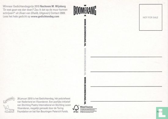 B100017 - Gedichtendag 2010 Gedichtendagprijs Nachoem M. Wijnberg - Afbeelding 2