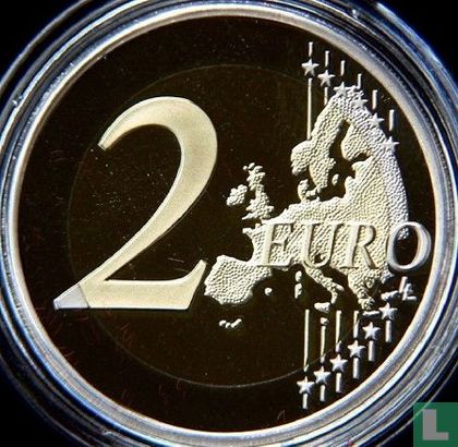 Monaco 2 euro 2015 (PROOF) "800 years of the foundation of the first Fortress" - Afbeelding 2