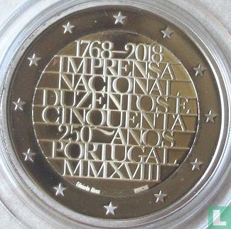 Portugal 2 euro 2018 (BE) "250th anniversary of the Imprensa Nacional - Casa da Moeda" - Image 1