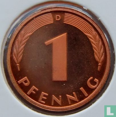 Duitsland 1 pfennig 1982 (PROOF - D) - Afbeelding 2