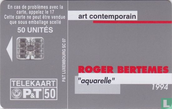 Roger Bertemes "Aquarelle" 1994 - Afbeelding 1