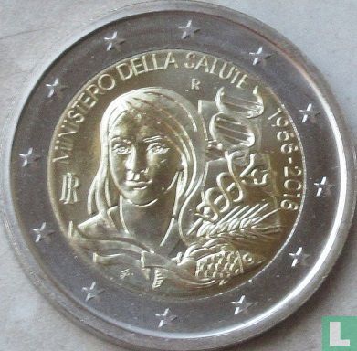 Italië 2 euro 2018 "60th anniversary of the foundation of the Ministry of Health" - Afbeelding 1