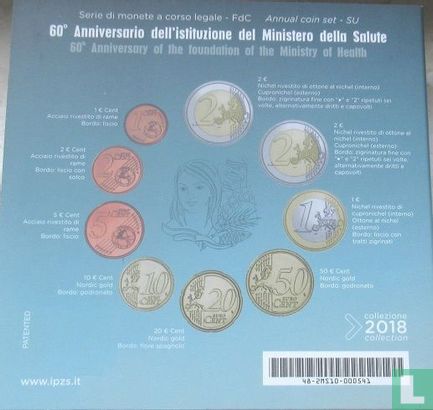 Italië jaarset 2018 "60th anniversary of the foundation of the Ministry of Health" - Afbeelding 3