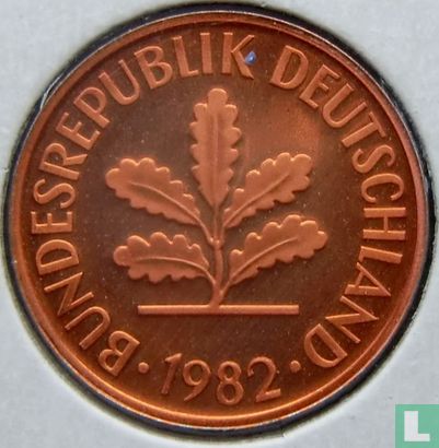 Duitsland 2 pfennig 1982 (PROOF - D) - Afbeelding 1