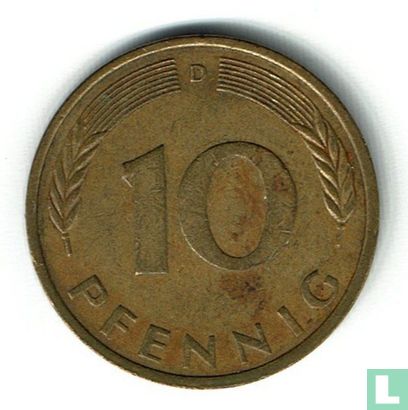 Duitsland 10 pfennig 1974 (D) - Afbeelding 2