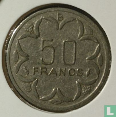 Central African States 50 francs 1988 - Image 2