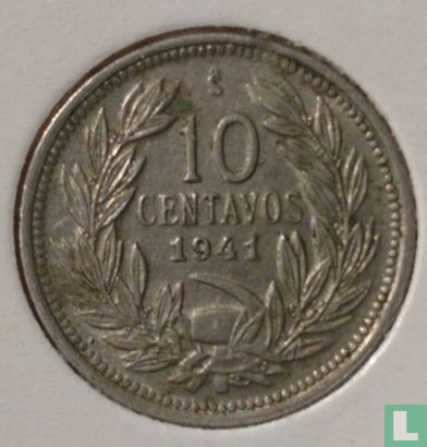 Chili 10 centavos 1941 - Image 1