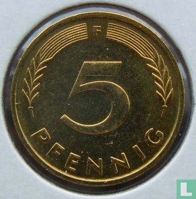 Germany 5 pfennig 1987 (F) - Image 2