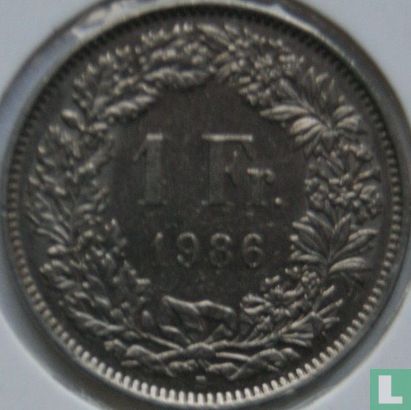 Zwitserland 1 franc 1986 - Afbeelding 1