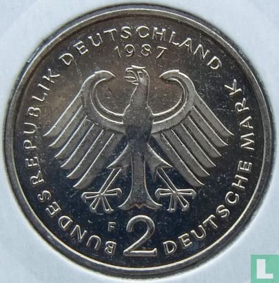 Germany 2 mark 1987 (F - Kurt Schumacher) - Image 1