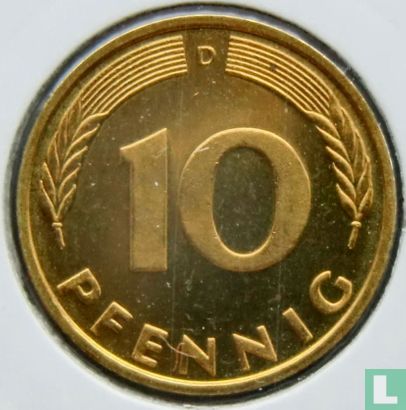 Duitsland 10 pfennig 1987 (D) - Afbeelding 2