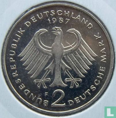 Allemagne 2 mark 1987 (F - Theodor Heuss) - Image 1