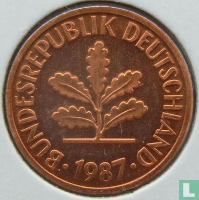 Duitsland 2 pfennig 1987 (D) - Afbeelding 1