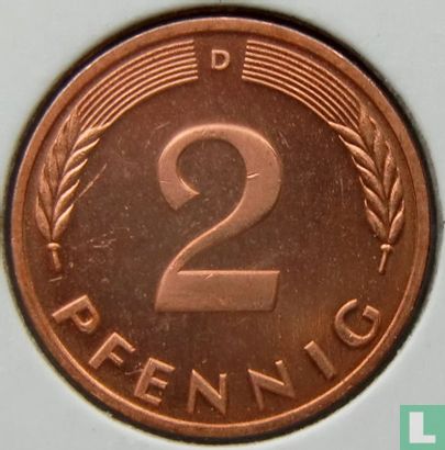 Duitsland 2 pfennig 1987 (D) - Afbeelding 2