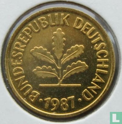Germany 5 pfennig 1987 (D) - Image 1