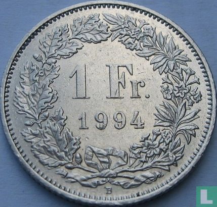 Zwitserland 1 franc 1994 - Afbeelding 1