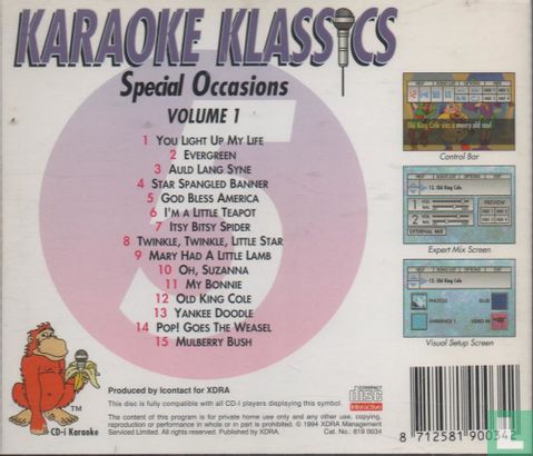 Karaoke Klassics 5: Special Occasions: Volume 1 - Image 2