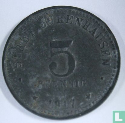 Ichenhausen 5 pfennig 1917 (gladde rand - type 2) - Afbeelding 1