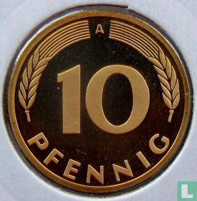 Duitsland 10 pfennig 1991 (PROOF - A) - Afbeelding 2