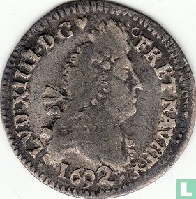 France 4 sols 1692 (crowned S) - Image 1