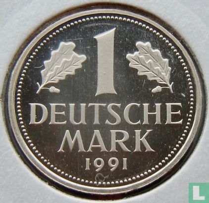 Deutschland 1 Mark 1991 (PP - F) - Bild 1