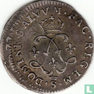 France 4 sols 1691 (crowned S) - Image 2