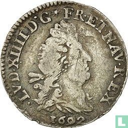 France 4 sols 1692 (crowned L) - Image 1