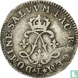 France 4 sols 1692 (crowned L) - Image 2