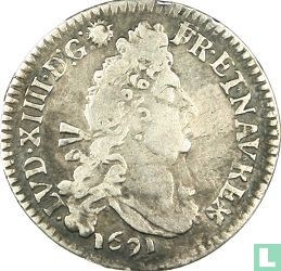 France 4 sols 1691 (K) - Image 1