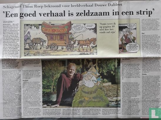 'Een goed verhaal is zeldzaam in een strip' - Schagenaar Thom Roep bekroond voor beeldverhaal Douwe dabbert - Bild 1