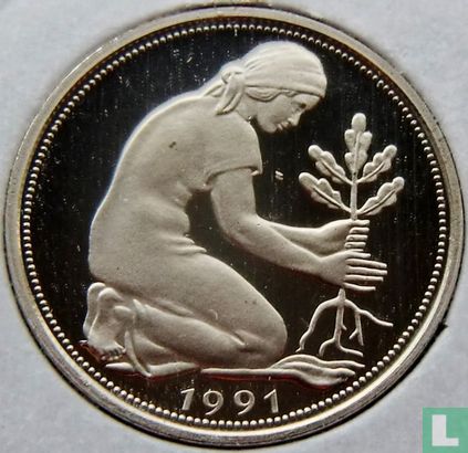 Deutschland 50 Pfennig 1991 (PP - F) - Bild 1