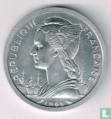 Französisches Afar- und Issa-Territorium 2 Franc 1968 - Bild 1