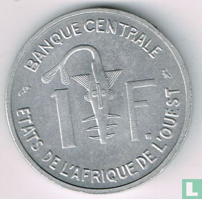 États d'Afrique de l'Ouest 1 franc 1964 - Image 2
