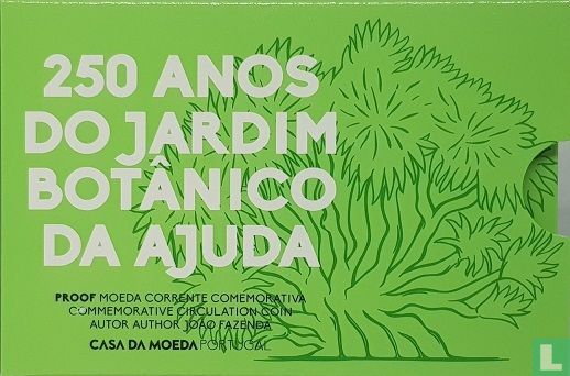 Portugal 2 euro 2018 (PROOF - folder) "250 years of Ajuda botanical Garden in Lisbon" - Image 1