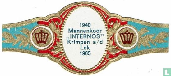 1940 Mannekoor "INTERNOS" Krimpen a/d Lek 1965 - Afbeelding 1