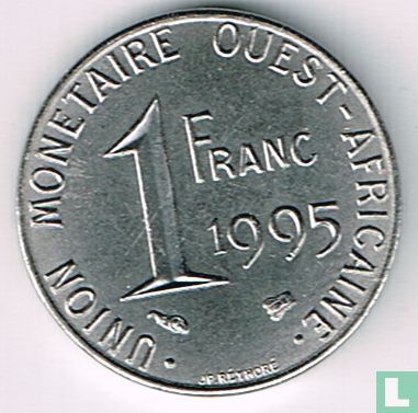 West African States 1 franc 1995 - Image 1
