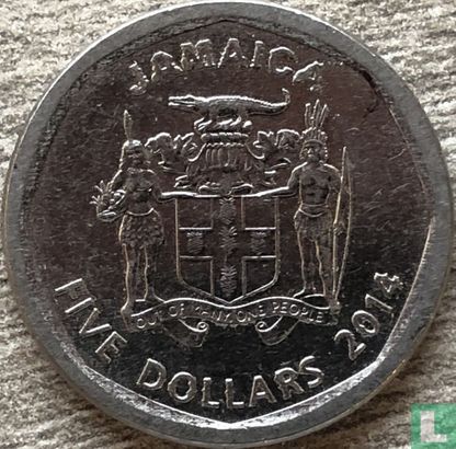 Jamaika 5 Dollar 2014 - Bild 1