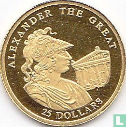 Liberia 25 dollars 2001 (PROOF) "Alexander the Great" - Image 2