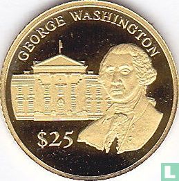 Liberia 25 dollars 2000 (PROOF) "George Washington" - Image 2