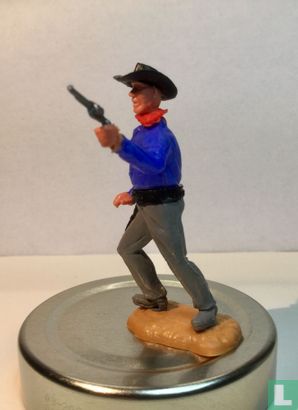 Cowboy with Revolver Blue - Image 2
