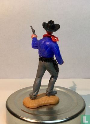 Cowboy met revolver  blauw - Afbeelding 3