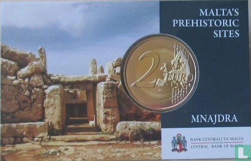 Malta 2 Euro 2018 (Coincard) "Mnajdra temples" - Bild 2