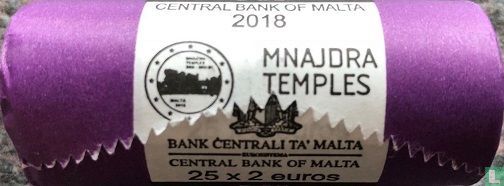 Malta 2 euro 2018 (rol) "Mnajdra temples" - Afbeelding 2