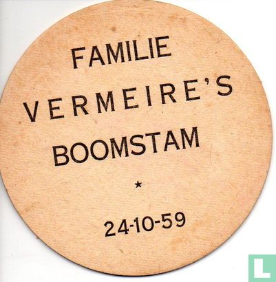 adler familie vermeire's boomstam 1959 - Afbeelding 1