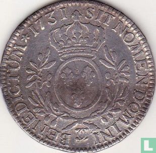 Frankrijk 1 écu 1731 (CC) - Afbeelding 1