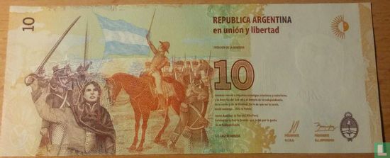 Argentinië 10 Pesos 2016 - Afbeelding 2