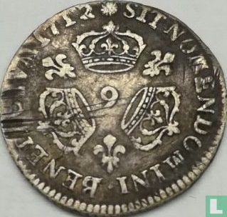 France 1/10 écu 1712 (9) - Image 1
