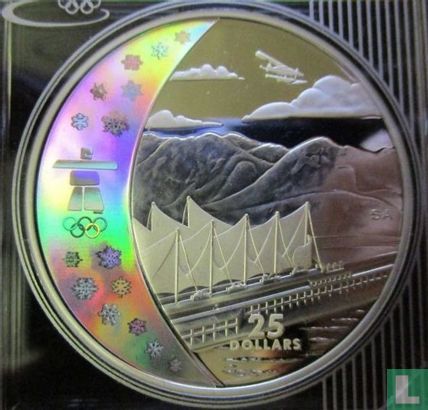 Canada 25 dollars 2008 (BE) "2010 Winter Olympics - Vancouver - Home of Vancouver" - Image 2