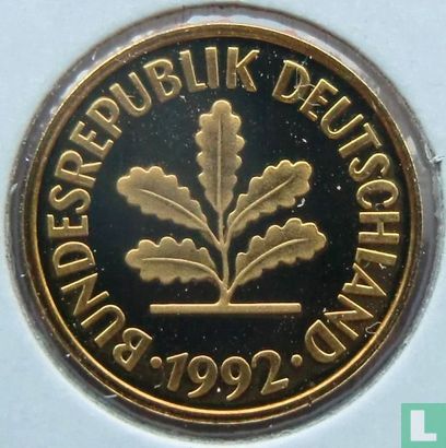 Germany 5 pfennig 1992 (D) - Image 1