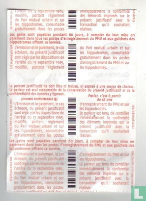 Ticket PMU - Quinté + Spot - Justificatif - Afbeelding 2